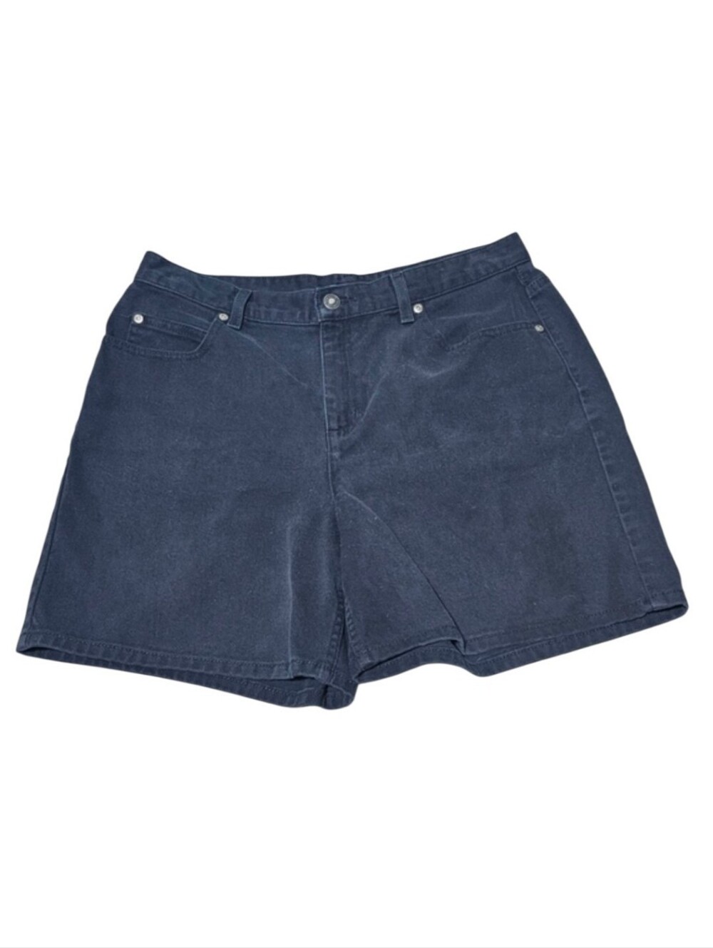 Women's Liz Claiborne Black Classic Denim Jean Shorts